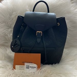 Louis Vuitton Montsouris Backpack Empreinte Leather Authentic